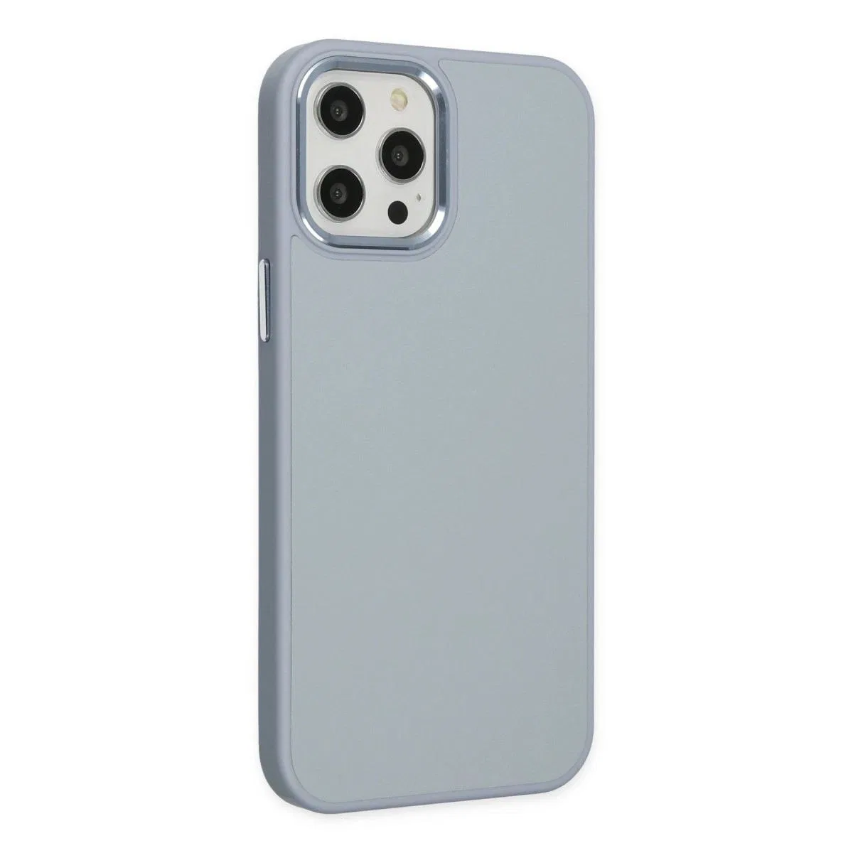 Apple İphone 12 Pro Max Kılıf Asya Deri Silikon - Sierra Blue görsel 2
