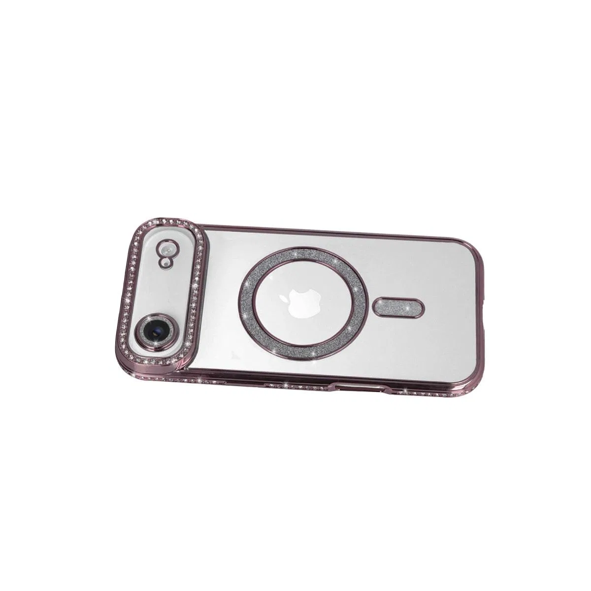 Apple İphone 17 Air Joke Simli Magneticsafe Kılıf - Pembe görsel 3