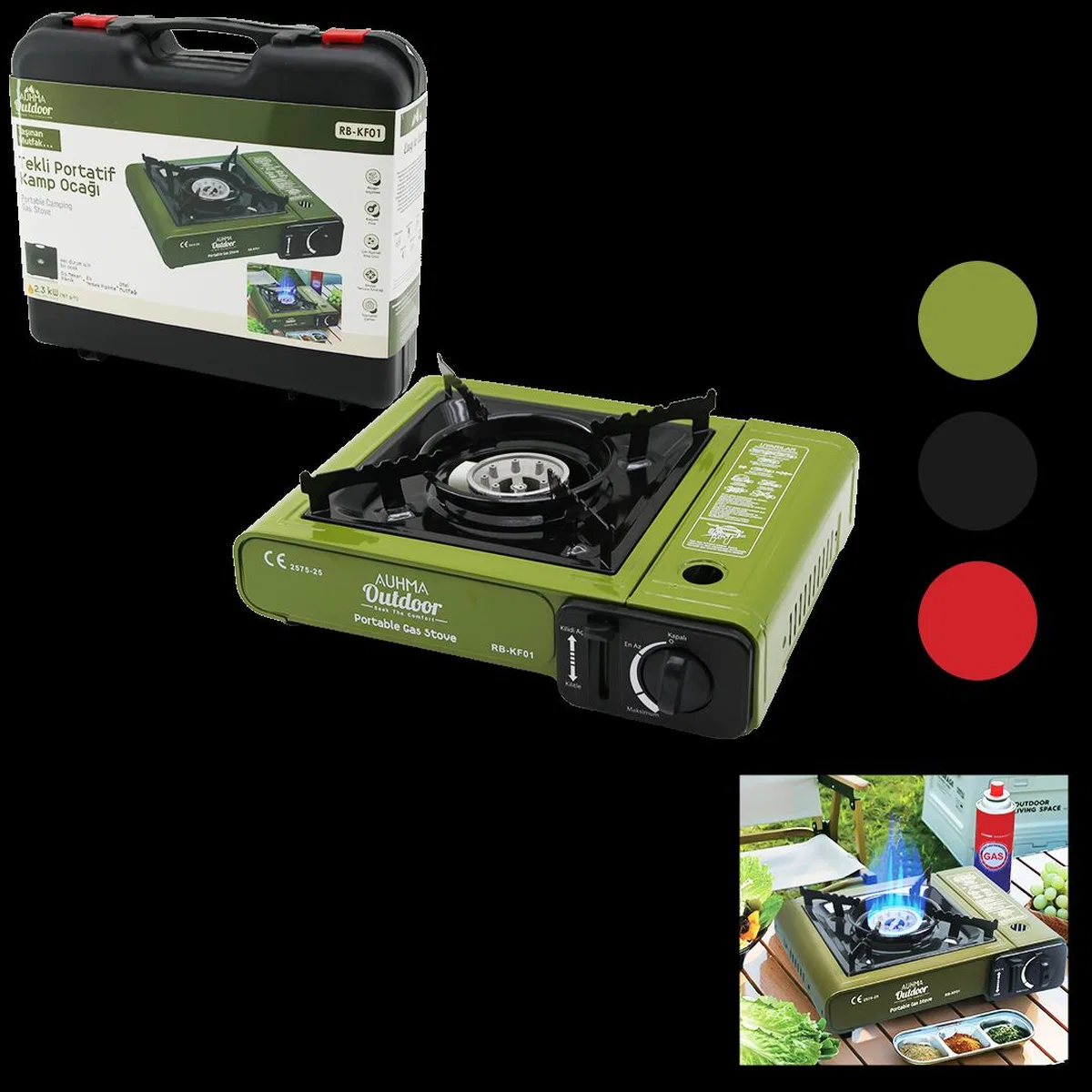 Tekli Portatif Kamp Ocağı 2. 3 kW görsel 2