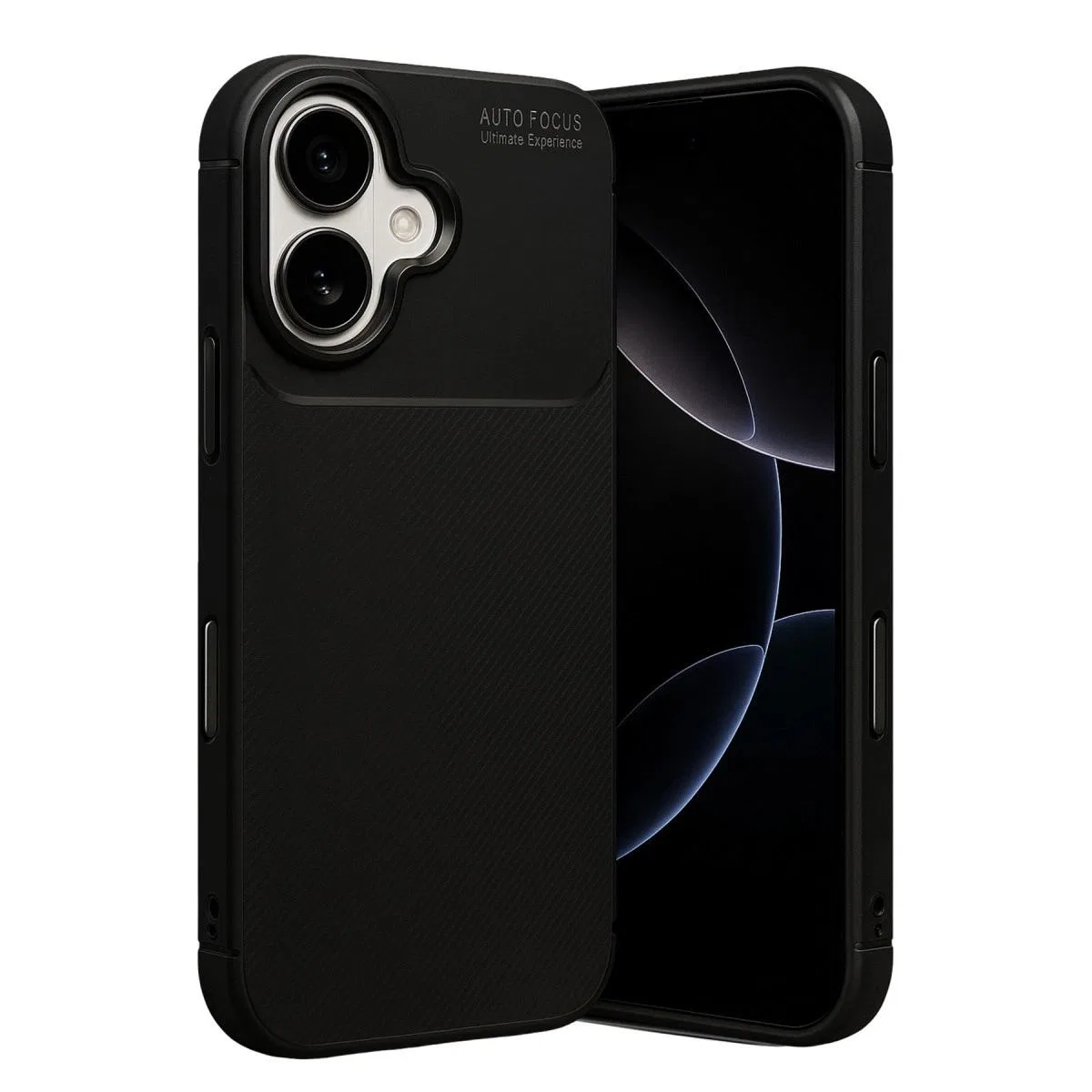 Apple İphone 17 Auto Focus Karbon Kapak - Siyah
