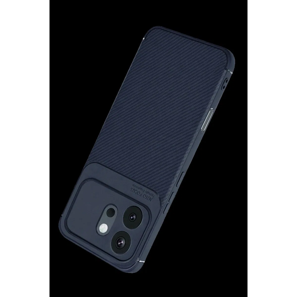 Huawei Honor 600 Auto Focus Karbon Kapak - Lacivert görsel 3