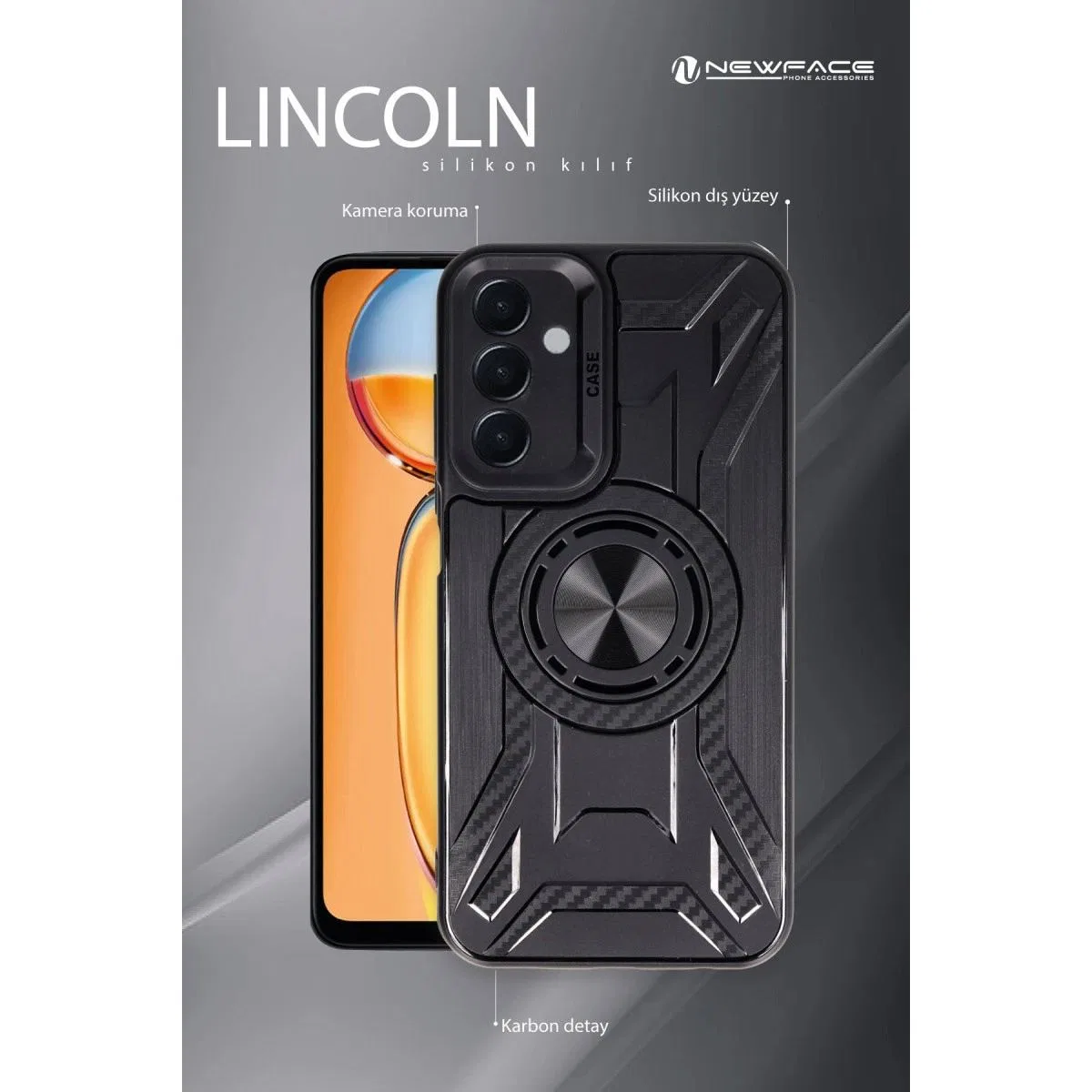 Samsung Galaxy A15 4g Kılıf Lincoln Silikon - Koyu Yeşil görsel 4