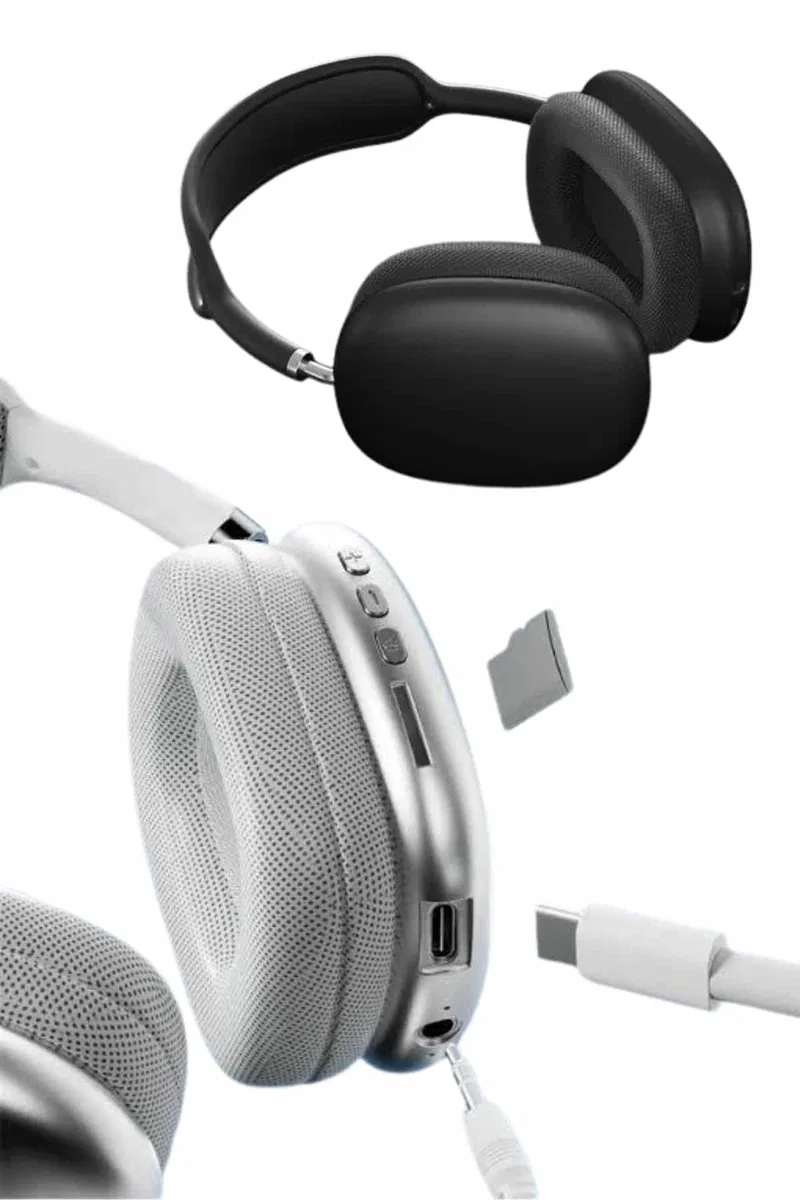 2025 Model Kulak Üstü Kablosuz Bluetooth Kulaklık Gürültü Azalta Uzun Pil görsel 4