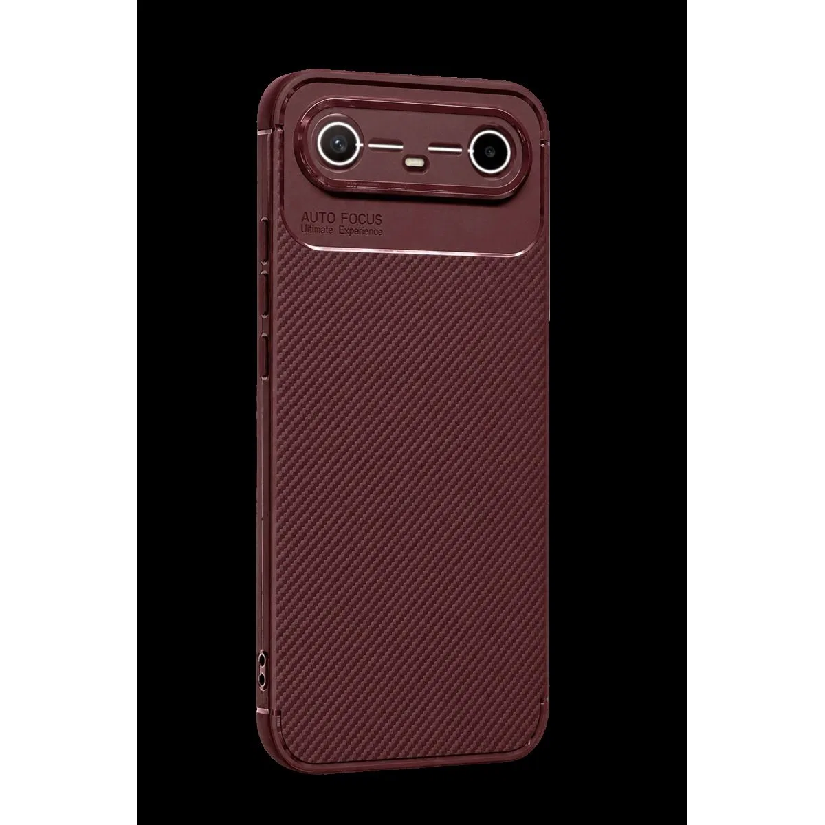 Newface Tecno Spark Slim 5g Auto Focus Karbon Kapak - Bordo görsel 3
