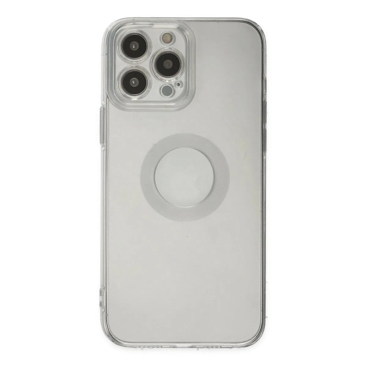 Apple İphone 14 Pro Max Kılıf Santa Lens Silikon - Şeffaf