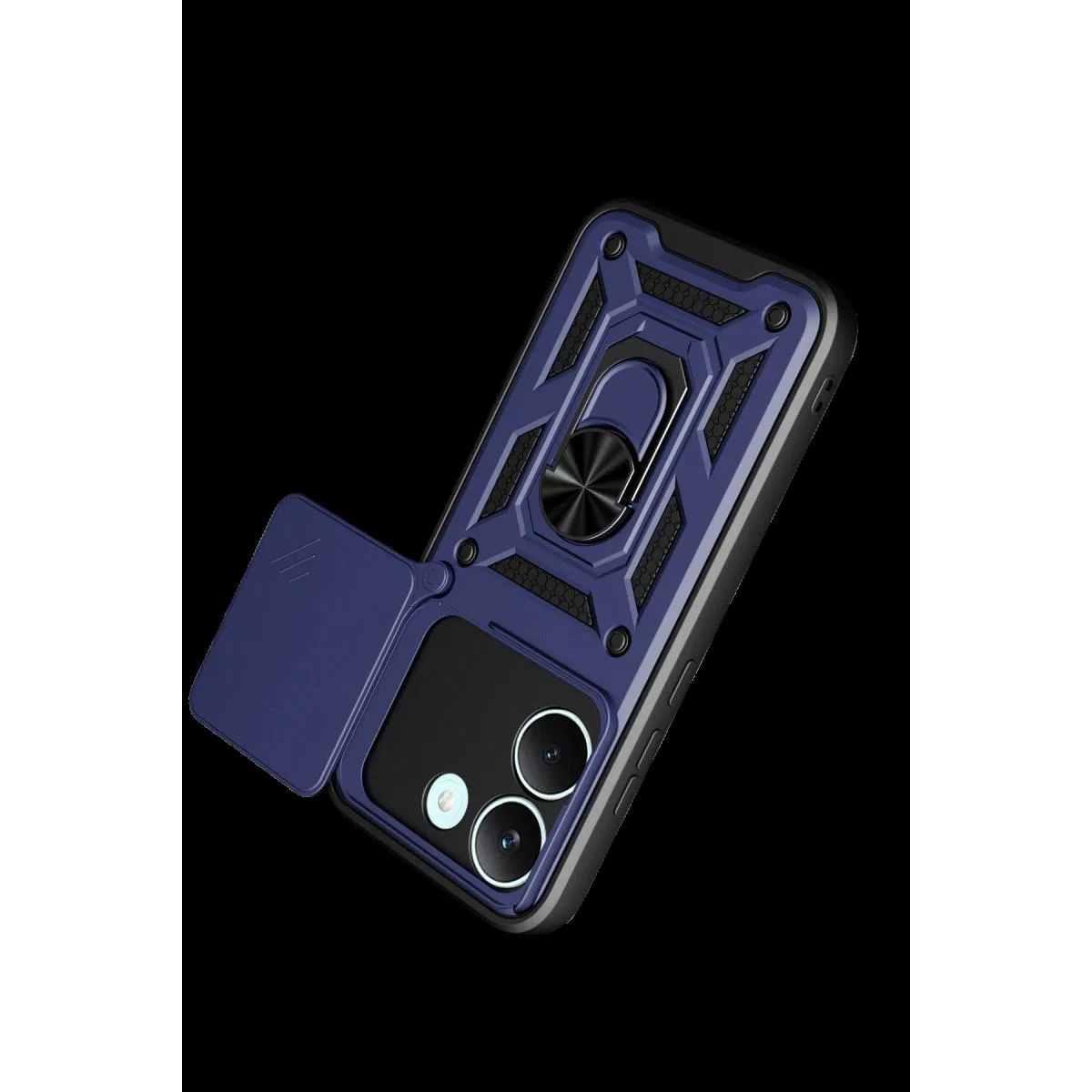 Xiaomi Poco X8 Pro Pars Lens Yüzüklü Silikon - Lacivert görsel 3