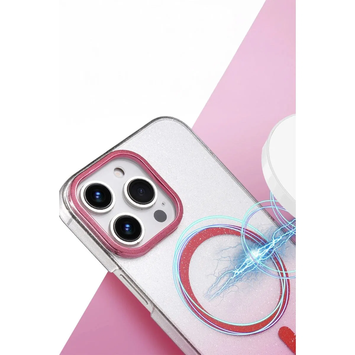 Apple İphone 16 Pro Max Glossy Magsafe Kapak - Siyah görsel 2