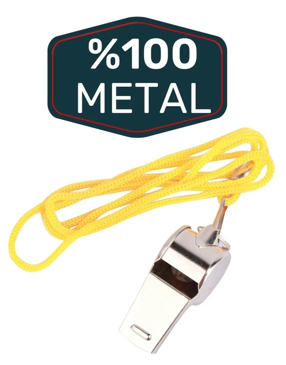 Metal Ipli Hakem Ve Deprem Düdüğü (24'lü) görsel 4