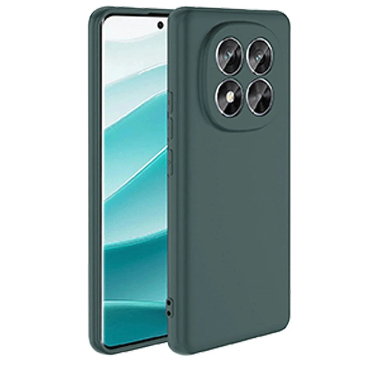 Xiaomi Redmi Note 14 Pro 5g Kılıf First Silikon - Koyu Yeşil