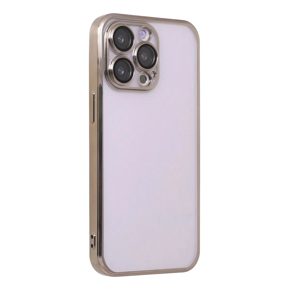 Apple İphone 13 Pro Kılıf Razer Lensli Silikon - Gold görsel 3