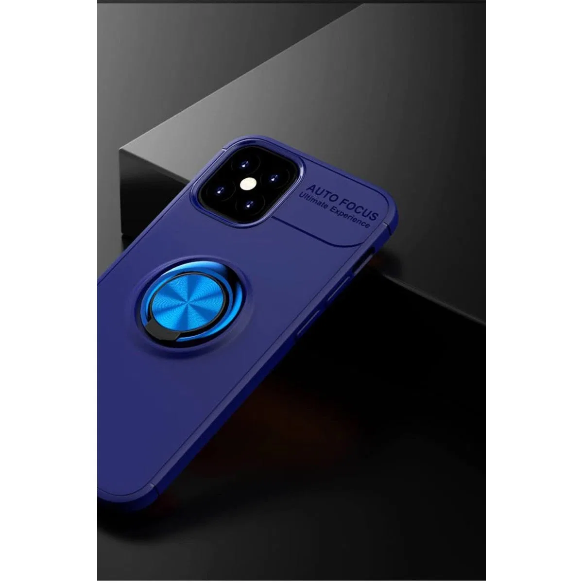 Apple İphone 12 Mini Kılıf Range Yüzüklü Silikon - Mavi görsel 2