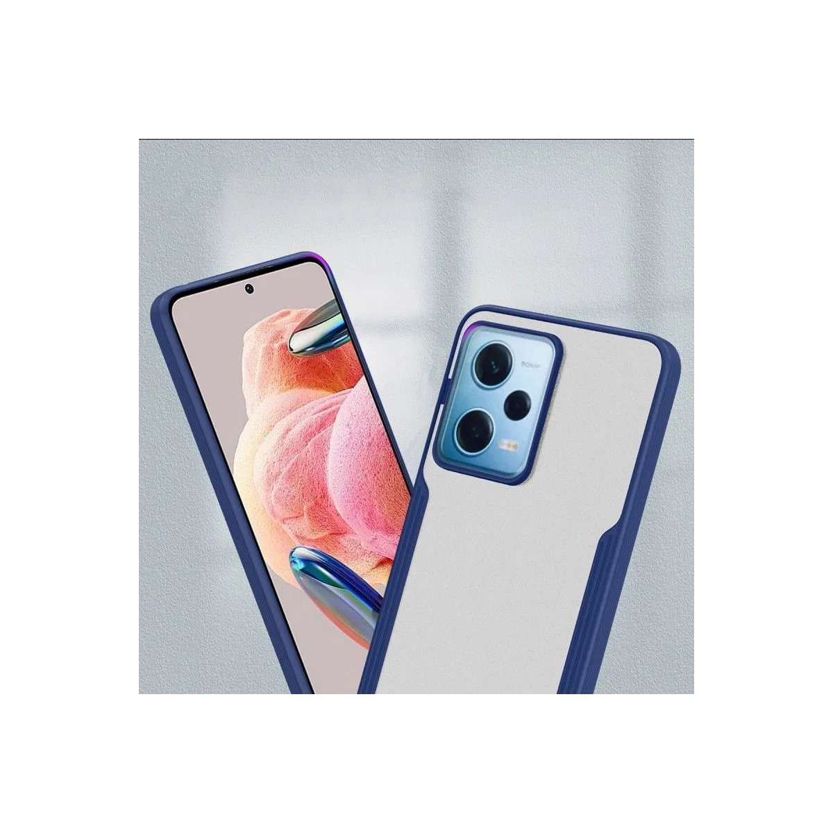 Xiaomi Redmi Note 12 5g Kılıf Platin Silikon - Mavi görsel 2