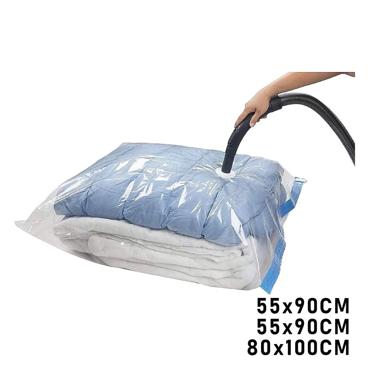 Vakuumlu Hurç 3'lü Set (2x55x90 cm + 1x80x100 cm) - %75 Yer Tasarrufu görsel 2