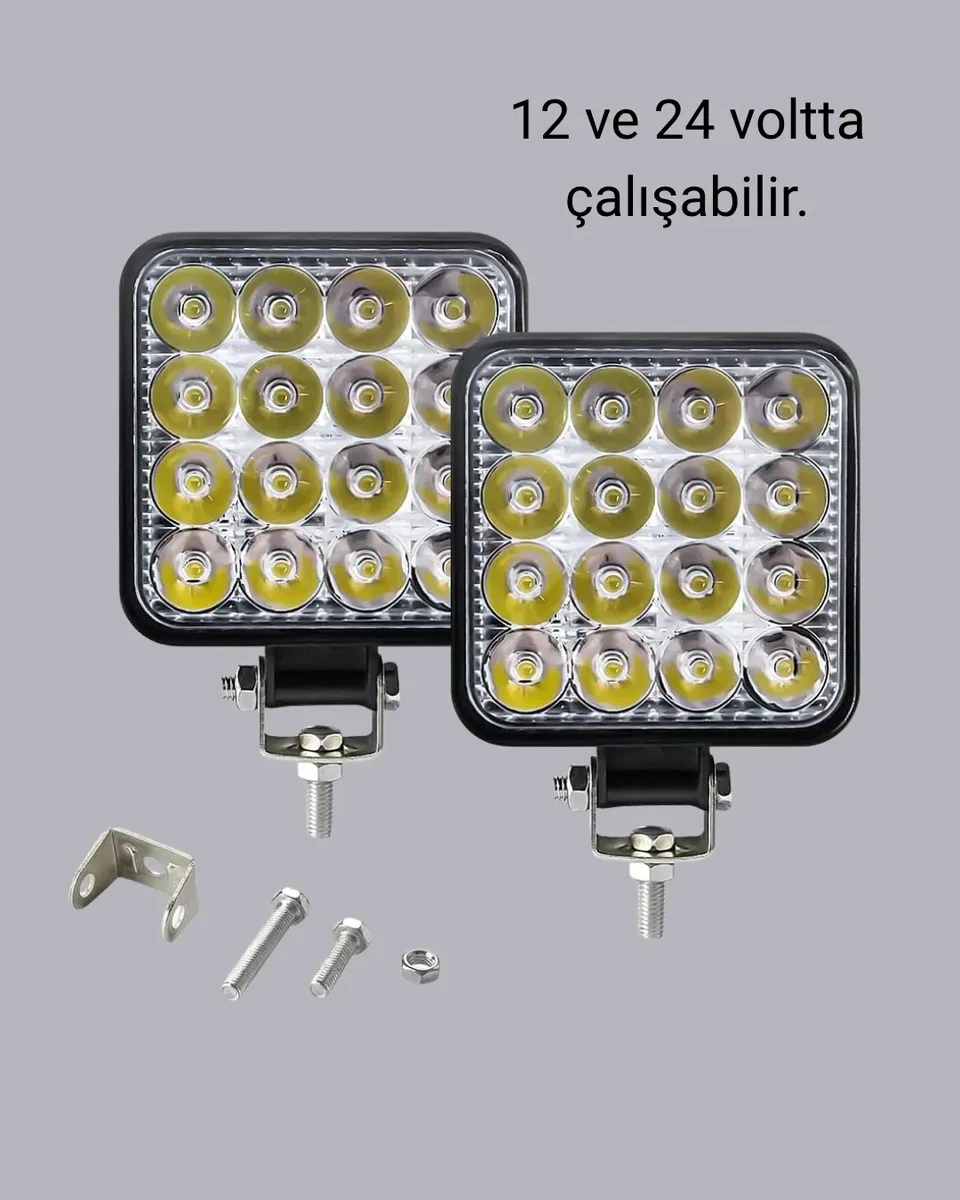Araç Tipi LED Çalışma Lambası – IP65 Koruma, Alüminyum Kasa, Geniş Görüş Açılı görsel 4