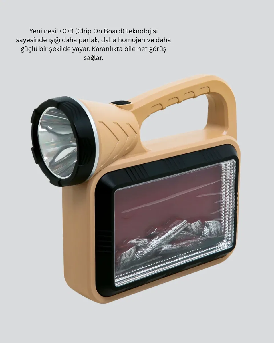 Alev Efektli Güneş Enerjili Lamba – Su Geçirmez görsel 4