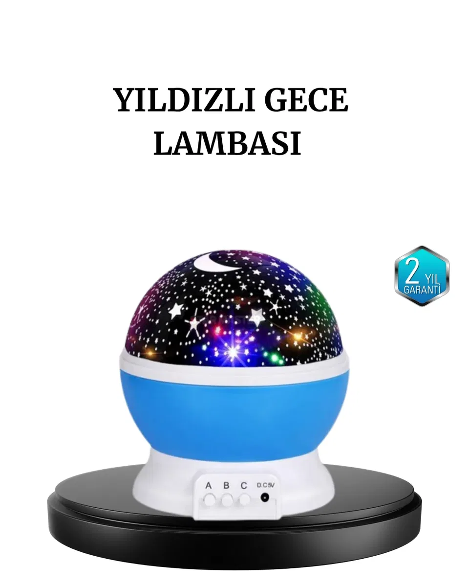 Renkli LED Gece Lambası 6 Işık Modlu Odası Atmosfer Aydınlatma