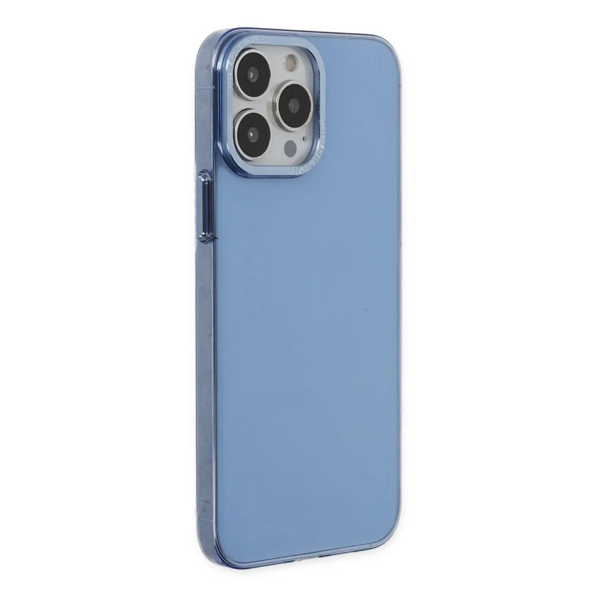 Apple İphone 14 Pro Kılıf Anka Pc Sert Metal Kapak - Mavi görsel 2