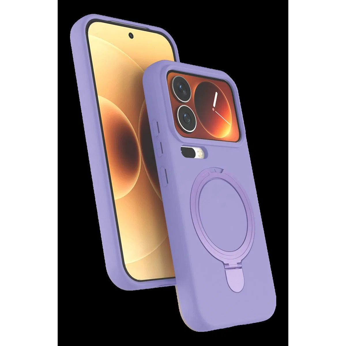 Xiaomi Mi 17 Pro Max Regal Magsafe Standlı Kapak - Lila
