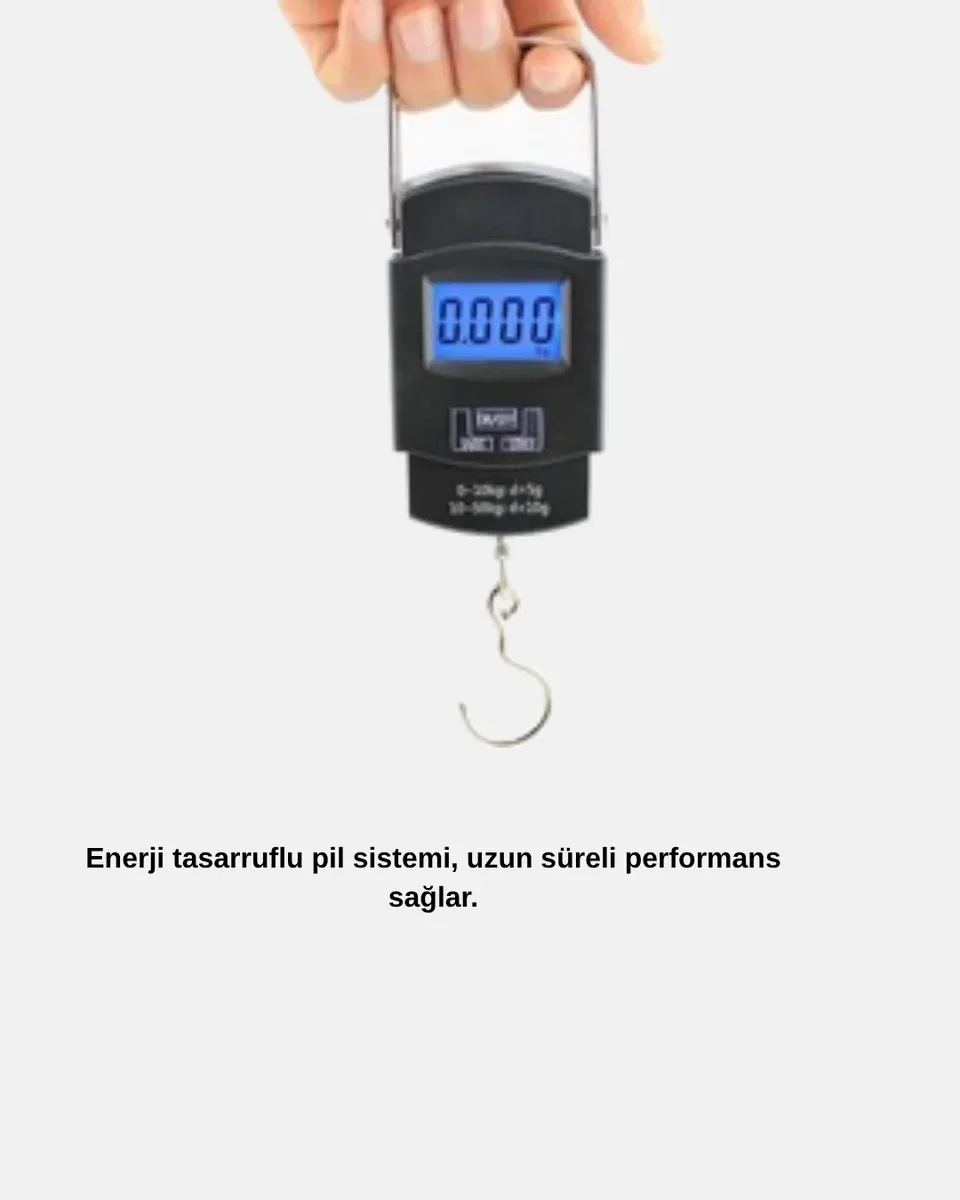 Dijital El Kantarı – 50 Kg Taşıma Kapasiteli, Taşınabilir Hassas Tartı görsel 4