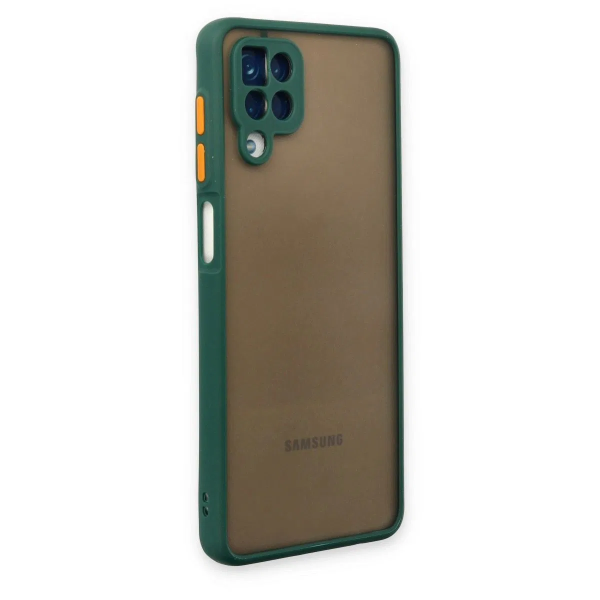 Samsung Galaxy A12 Kılıf Montreal Silikon Kapak - Yeşil görsel 3