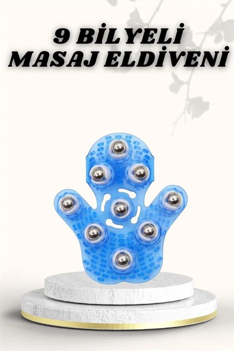 9 Bilyeli Masaj Eldiveni Giyilebilir Plastik Vücut Sıkılaştırıcı görsel 2