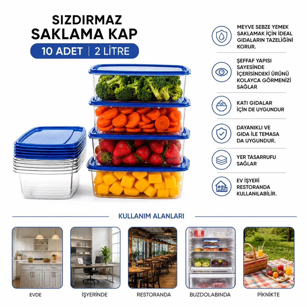 Sızdırmaz Saklama Kabı görsel 3