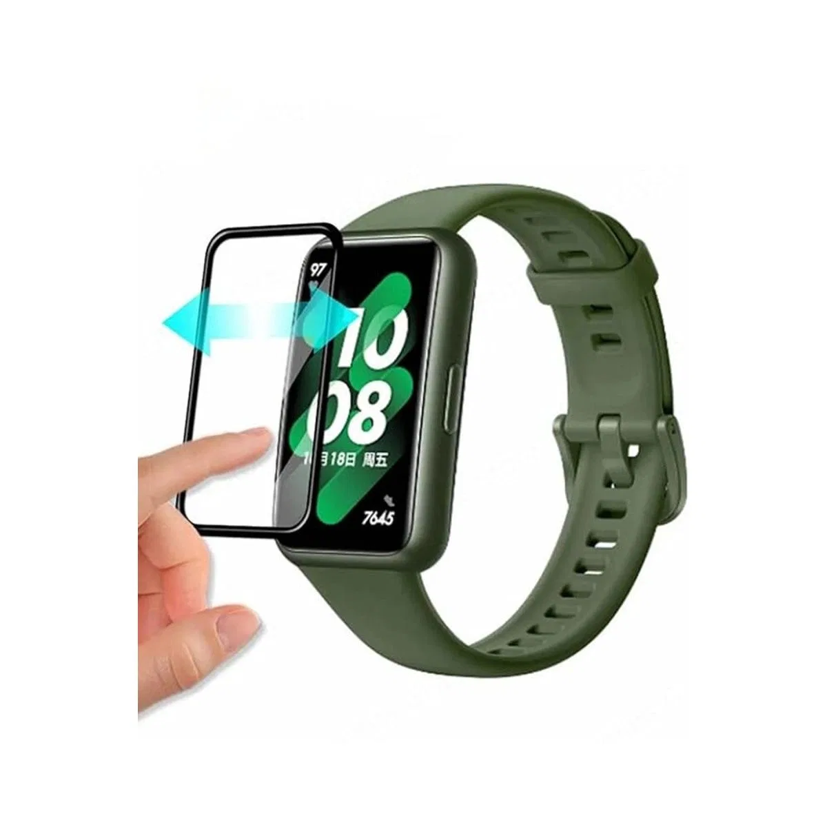 Huawei Band 8 Polymer Nano Ekran Koruyucu - Şeffaf görsel 2