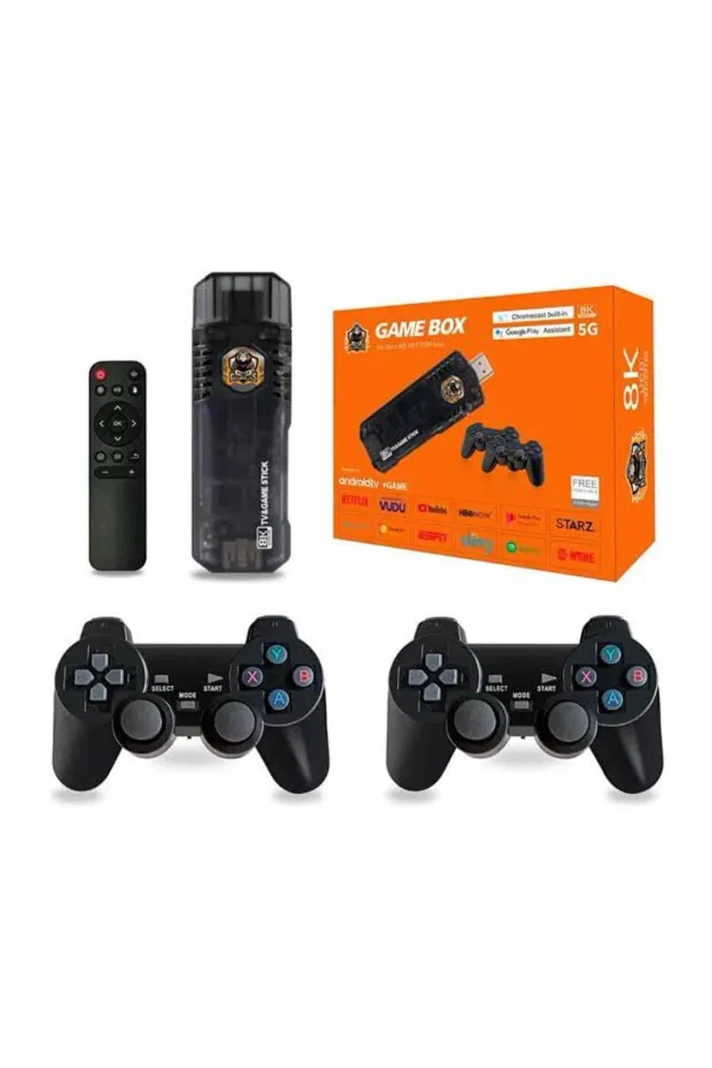 Game Box Android Tv 36500 Oyunlu Atari 5g 8k HDR Ultra HD 64 GB görsel 2
