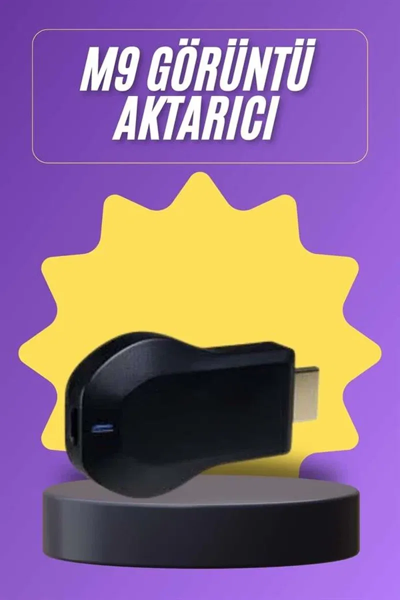Kablosuz HDMI Wifi Görüntü Aktarıcı Tüm Cihazlara Uyumlu görsel 2