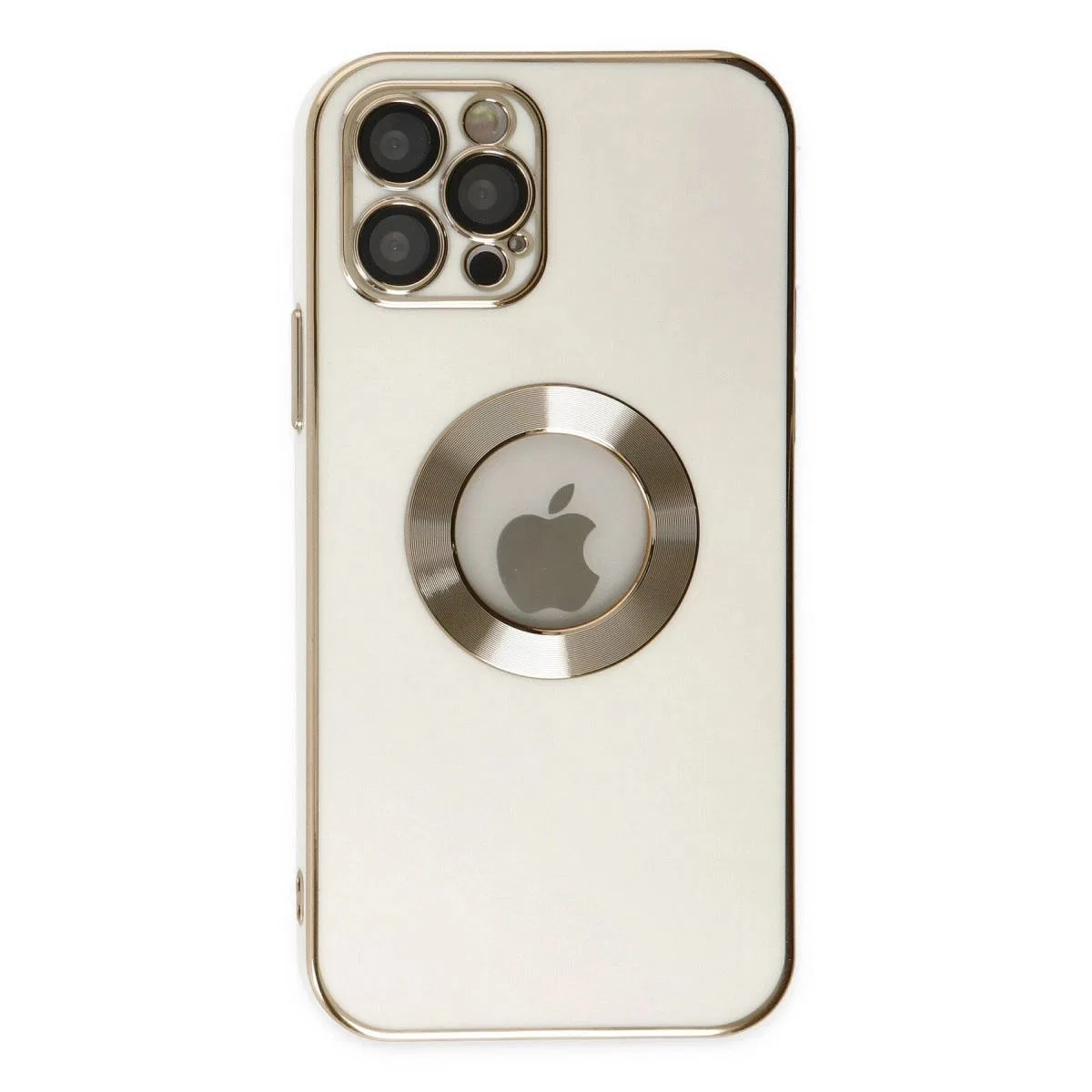 Apple İphone 12 Pro Max Kılıf Store Silikon - Beyaz görsel 2