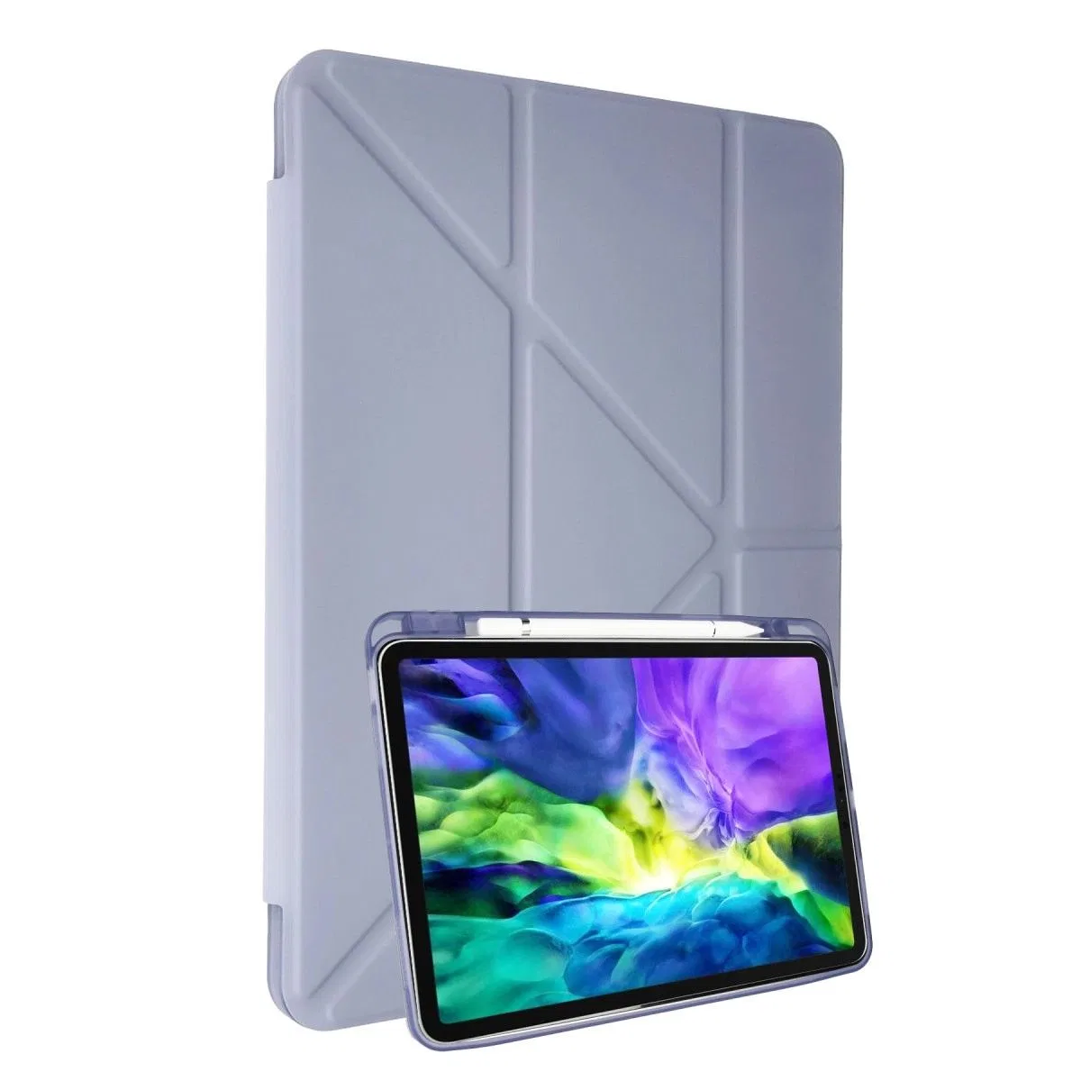 Apple İpad Air 4 10. 9 Kılıf Kalemlikli Mars Tablet Kılıfı - Lila