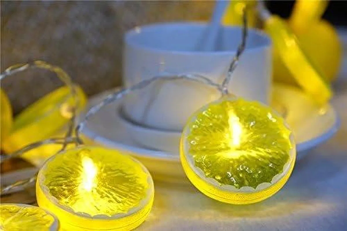 2m 10 Led Pilli 2 Kademeli Limon Led Işık Mz-304 görsel 2