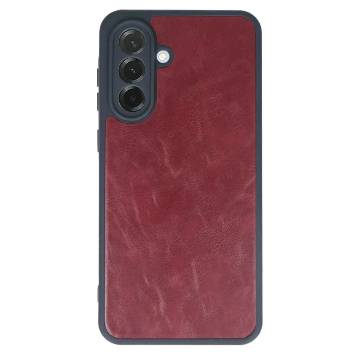 Samsung Galaxy A35 5g Kılıf Aras Deri Kapak - Bordo görsel 2