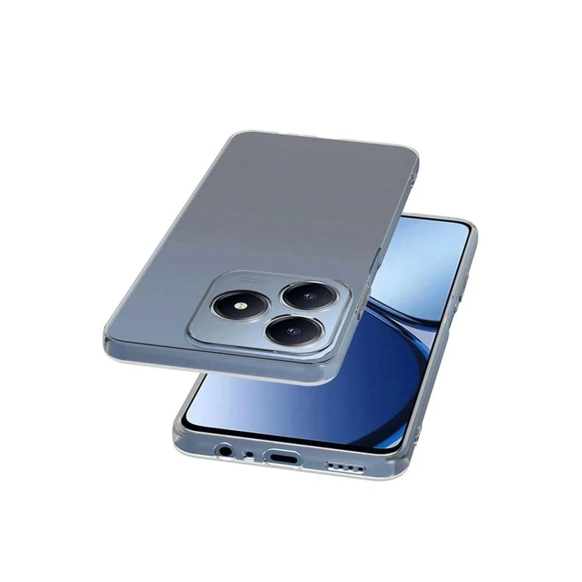 Realme C61 Kılıf Lüx Şeffaf Silikon görsel 2