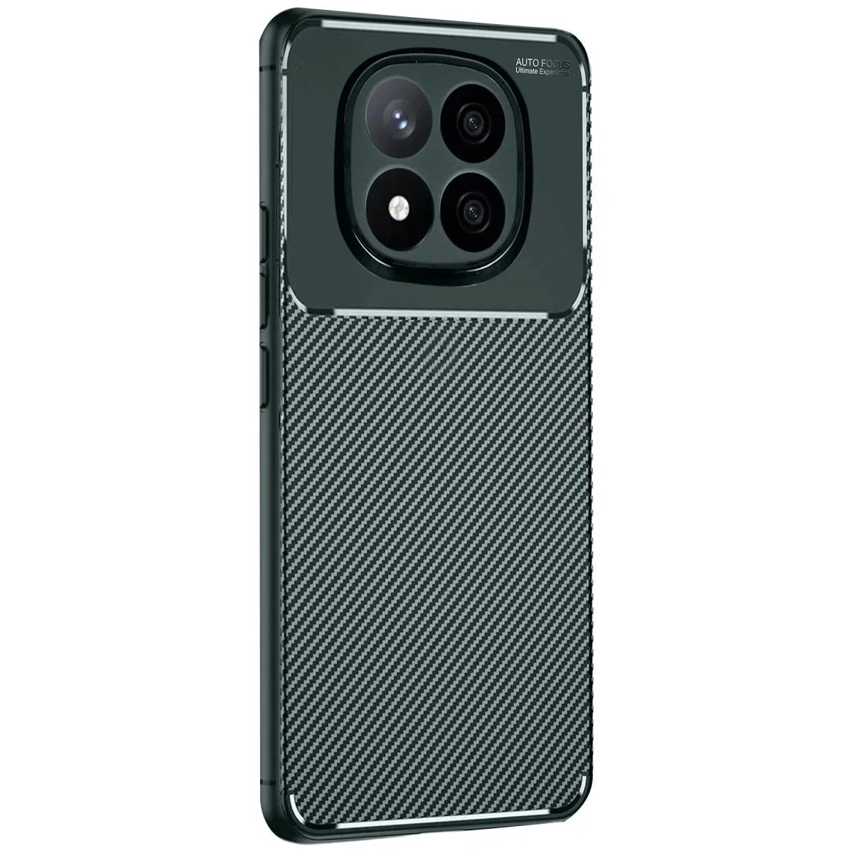 Xiaomi Redmi Note 14 Pro Plus Kılıf Auto Focus Karbon Kapak - Koyu Yeşil görsel 2