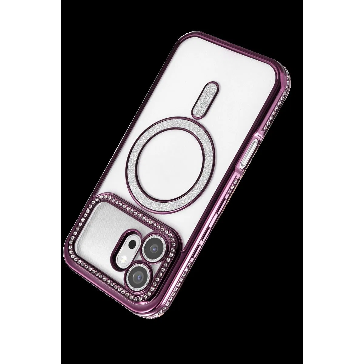 Huawei Honor 600 Joke Simli Magneticsafe Kılıf - Derin Mor görsel 3