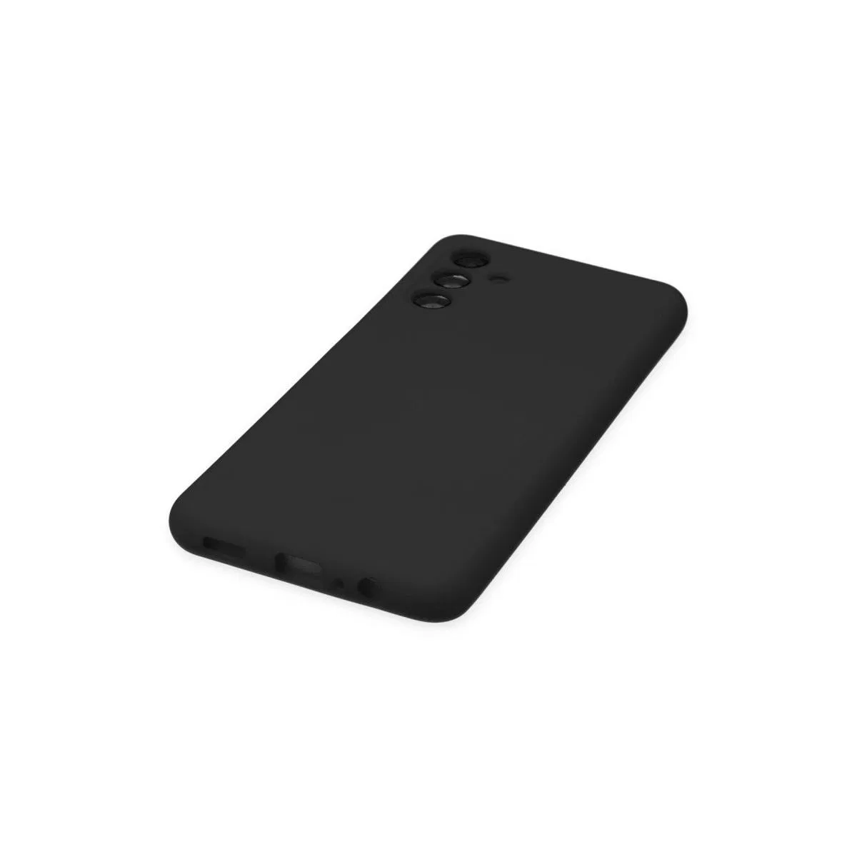 Samsung Galaxy A04s Kılıf Nano İçi Kadife Silikon - Siyah görsel 5
