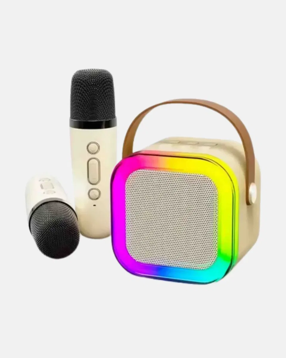 Taşınabilir Karaoke Hoparlör Bluetooth 5. 0 ve Çift Mikrofonlu görsel 2