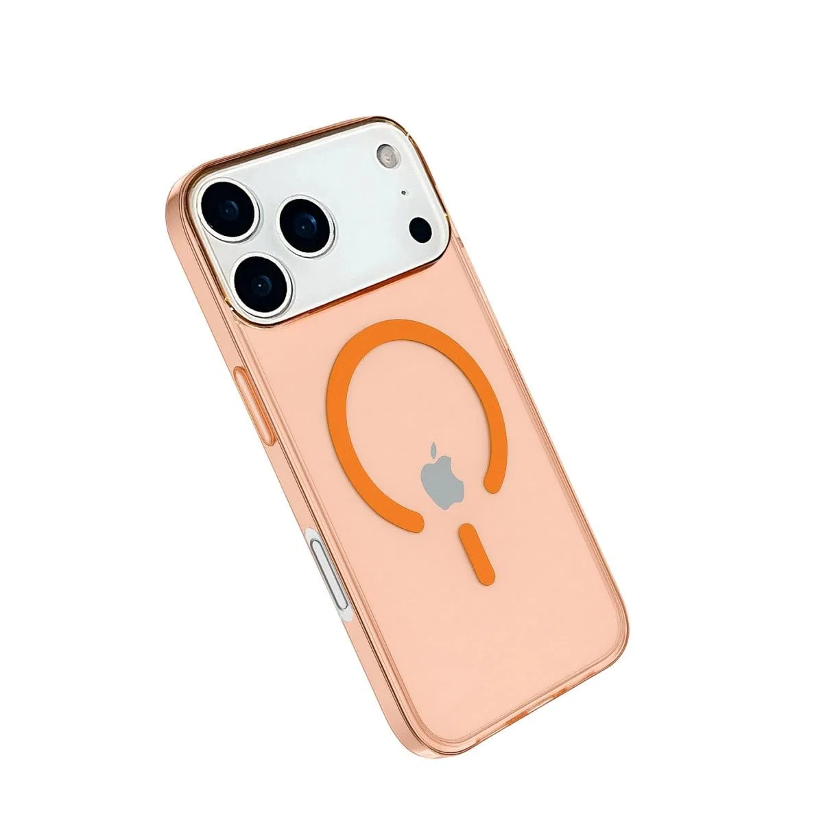 Apple İphone 17 Pro Max Kılıf Pc Real Magsafe Kapak - Turuncu görsel 2