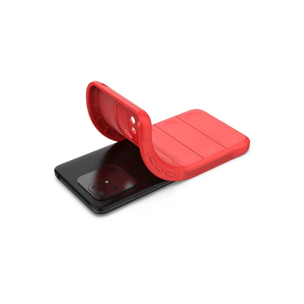 Xiaomi Redmi 10c Kılıf Optimum Silikon - Kırmızı görsel 4