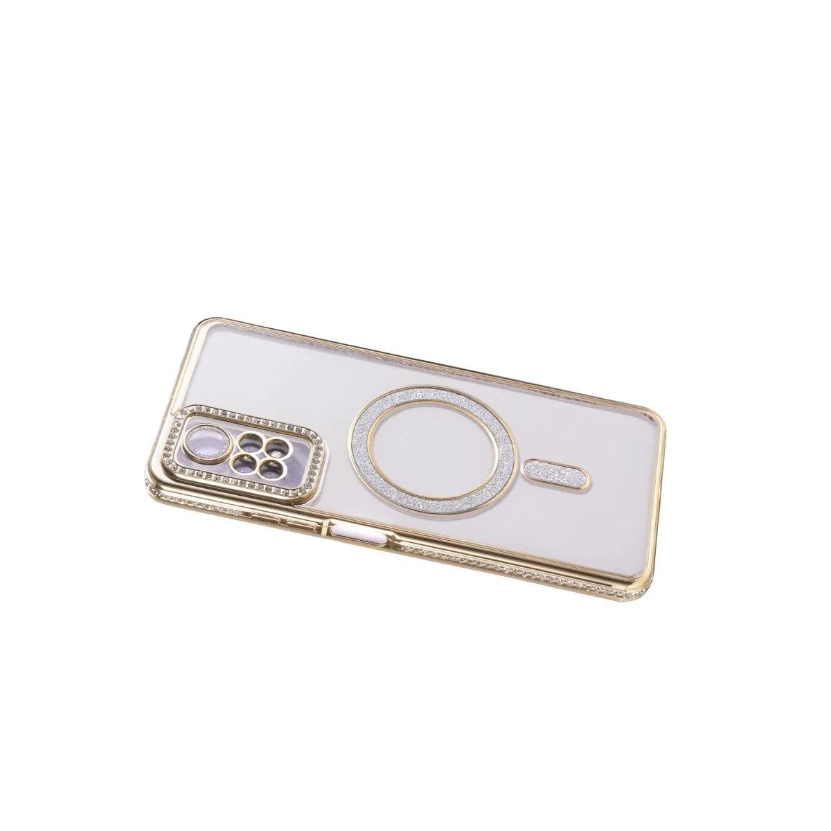 Xiaomi Redmi Note 12 Pro 4g Joke Simli Magneticsafe Kılıf - Gold görsel 4