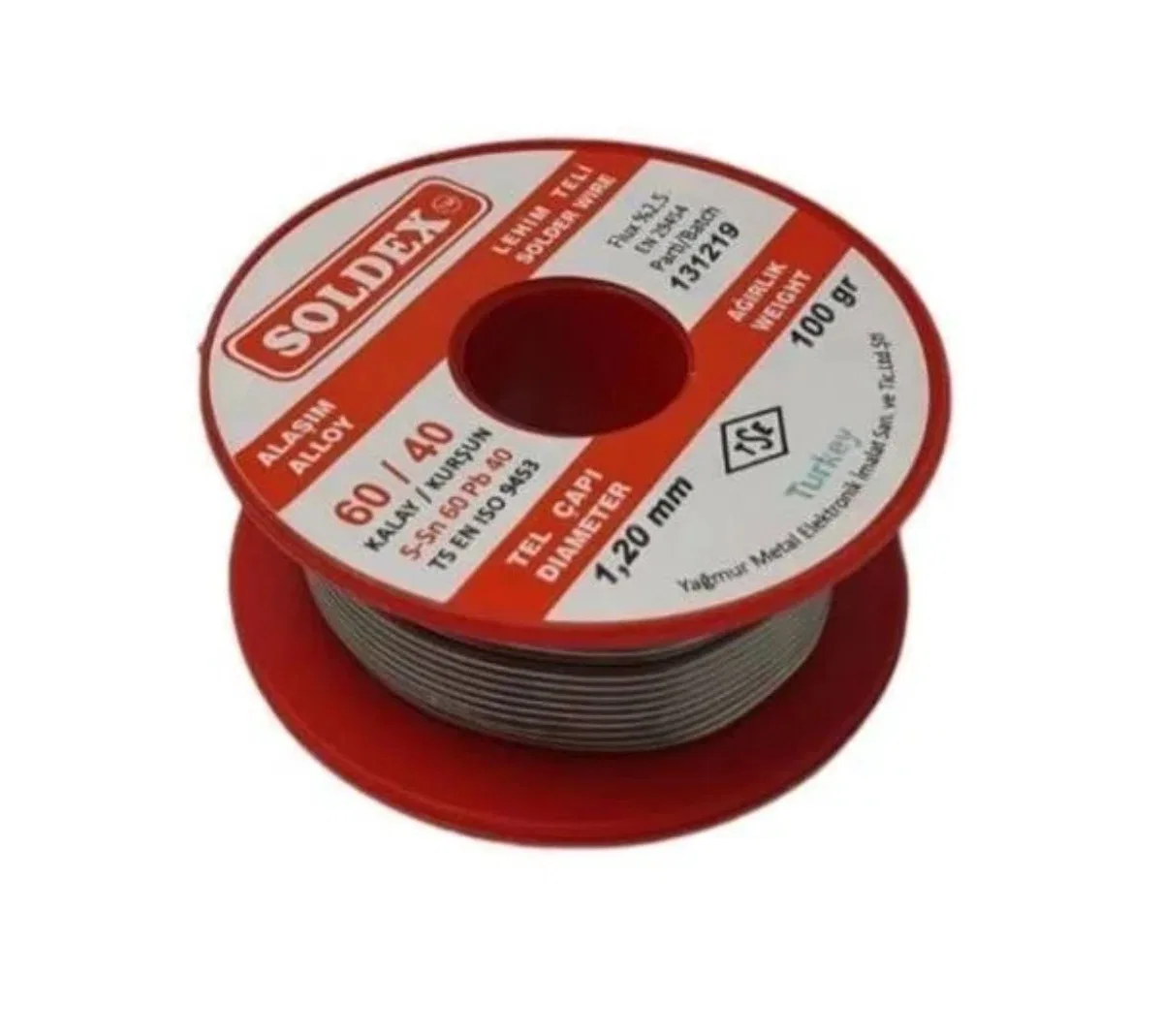 60/40 Lehim Teli 100 Gr 1. 20 Mm (sn: 60 / Pb: 40)