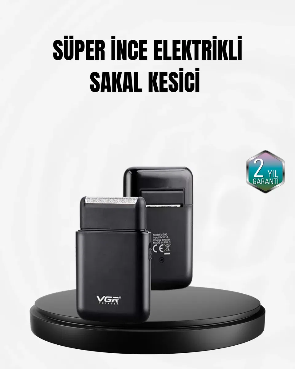Taşınabilir Elektrikli Tıraş Makinesi USB Şarjlı 5W Motor ve 0. 3 mm Hassas Kesim