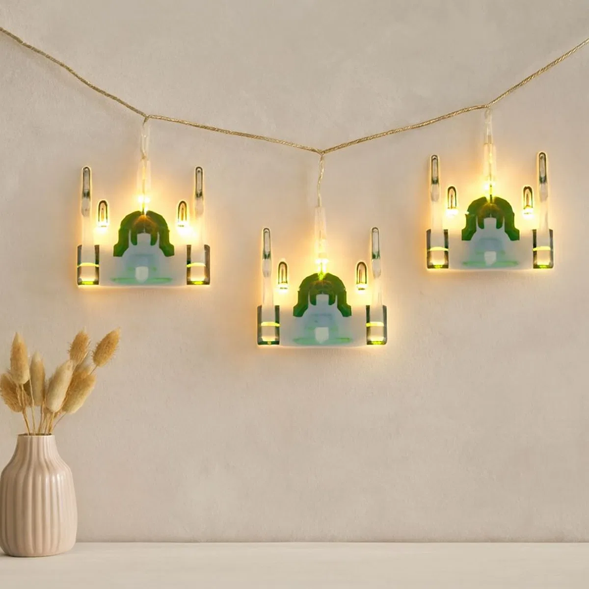 Ramazan Perde LED Işık 3m (Fişli, Eklemeli) Camii Yıldız