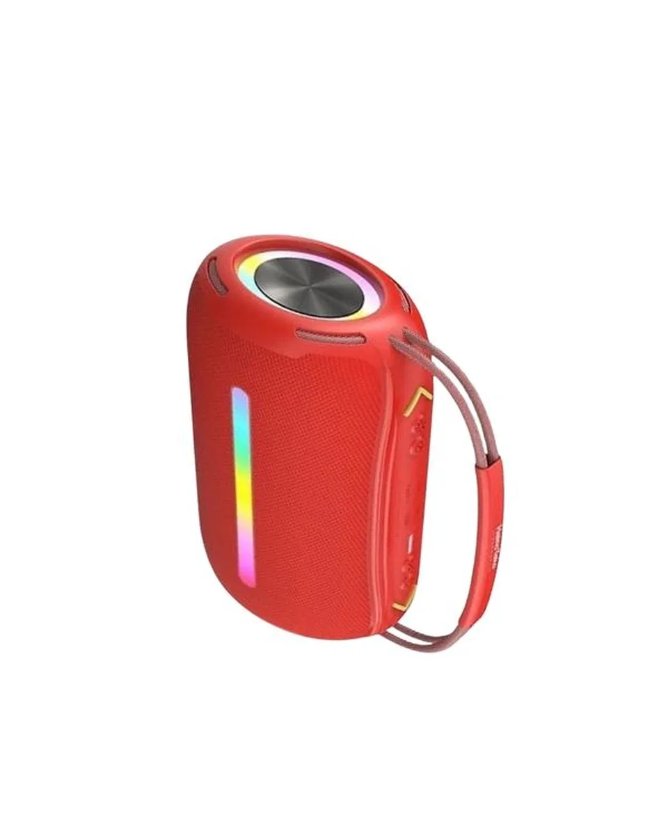 360 Rgb Led'li Taşınabilir Bluetooth Hoparlör – Kırmızı, Usb/tf Destekli görsel 5