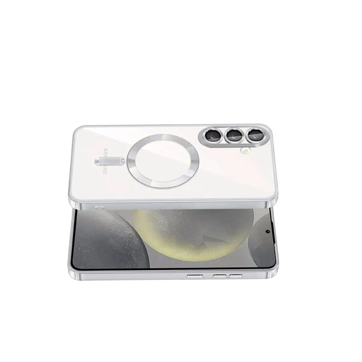 Samsung Galaxy S26 Kross Magneticsafe Kapak - Gümüş görsel 3
