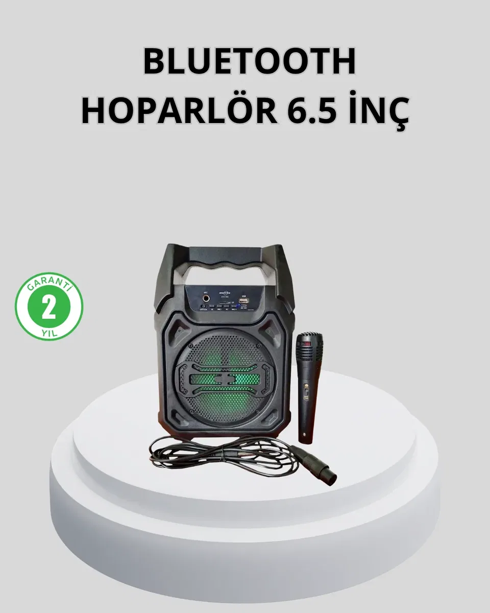 Taşınabilir Bluetooth Hoparlör – FM Radyo, USB, SD Kart ve TWS Özellikli