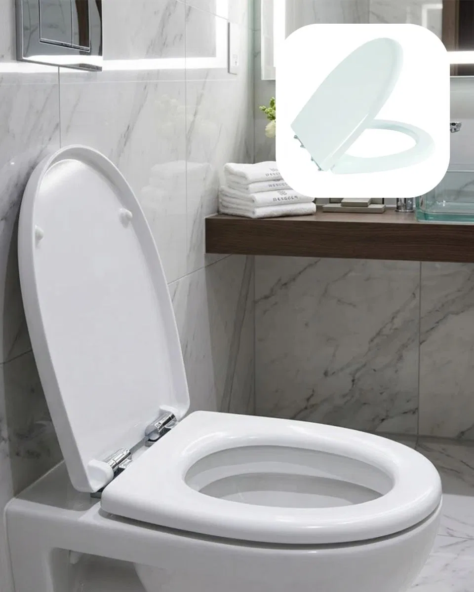 Universal Klozet Kapak Seti Kaydırmaz Alt Yüzey Kolay Temizlik Banyo Aksesuarı