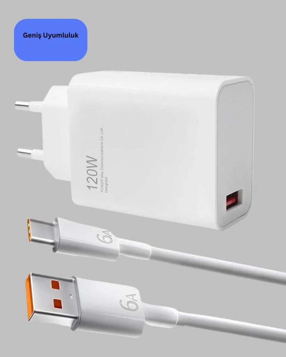120 Watt Turbo Şarj Cihazı Redmi Note 10 11 12 Uyumlu görsel 2