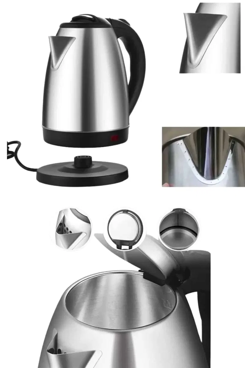 Kettle C F Tipi 220-240V Paslanmaz Çelik Elektrik Kablolu Otomatik Kapanma görsel 5